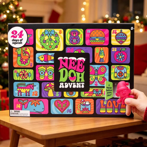 NeeDoh Christmas Advent Calendar – 24-Day Holiday Countdown Mystery Box