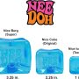 Giant translucent blue NeeDoh Nice Berg sensory squish cube — Image 7 of 8