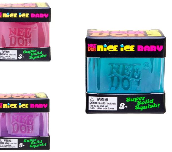 NeeDoh Nice Ice Baby squishy toy in pink blue purple — Image 1 of 1