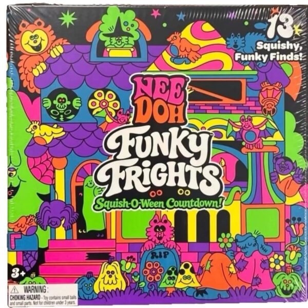 NeeDoh Funky Frights Advent Calendar – 13 Slow-Rise Squish (NZ Edition)