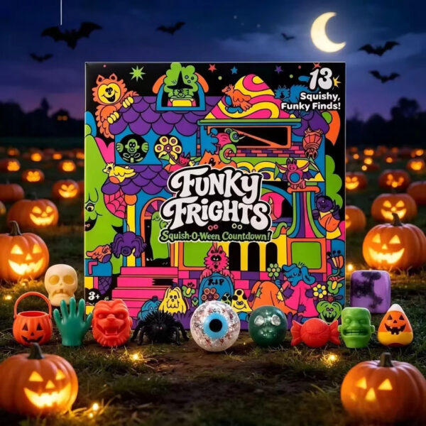 NeeDoh Funky Frights Advent Calendar – 13 Slow-Rise Squish (NZ Edition)