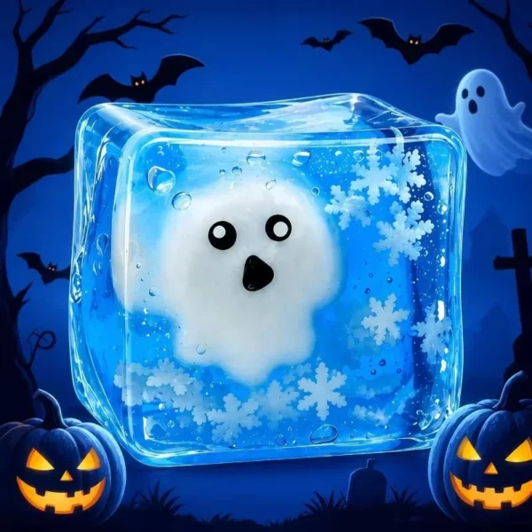 Luminous Halloween spooky squishy cube cartoon squeeze toy — Image 3 of 11